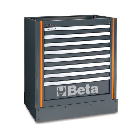 BETA Rolling Cabinet, 8 Drawer, Gray 055000207